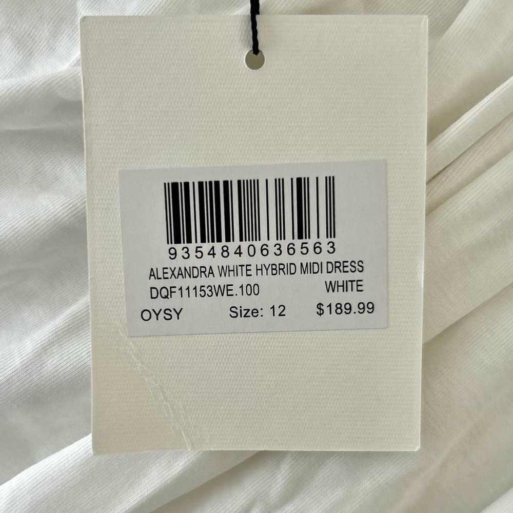 🍒NWT DISSH Alexandria Hybrid Sleeveless Midi Dress in White. Size: 8 - Picture 15 of 16